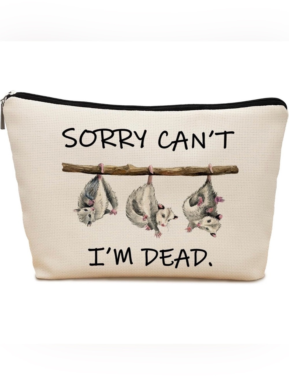 Hilarious Opossum makeup pouch possums cosmetic Bag funny Novelty gift idea